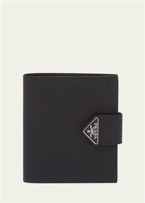 prada black men's wallet|prada men's wallet saffiano.